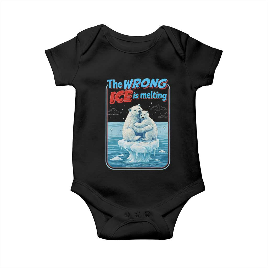 Fck Ice Baby Onesie The Wrong Ice Is Melting Polar Bear Social Justice