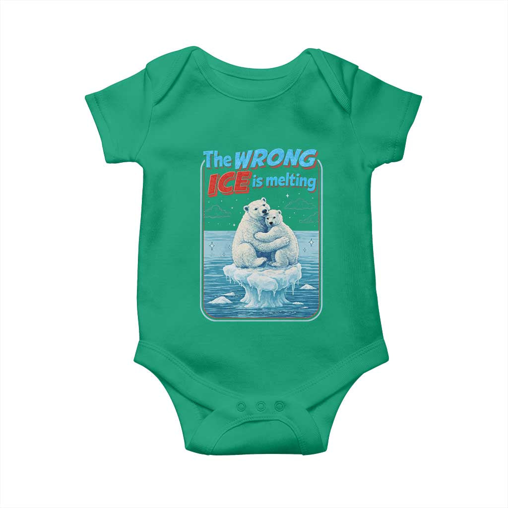 Fck Ice Baby Onesie The Wrong Ice Is Melting Polar Bear Social Justice