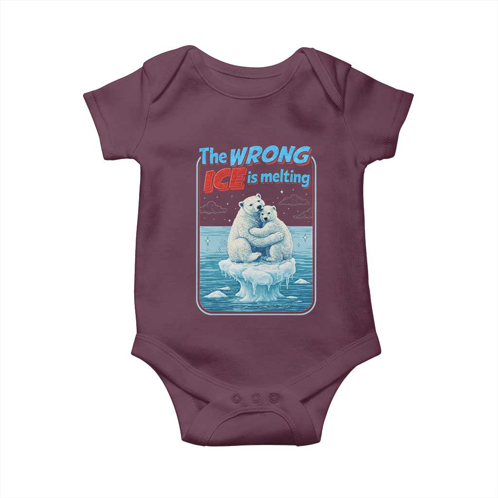Fck Ice Baby Onesie The Wrong Ice Is Melting Polar Bear Social Justice