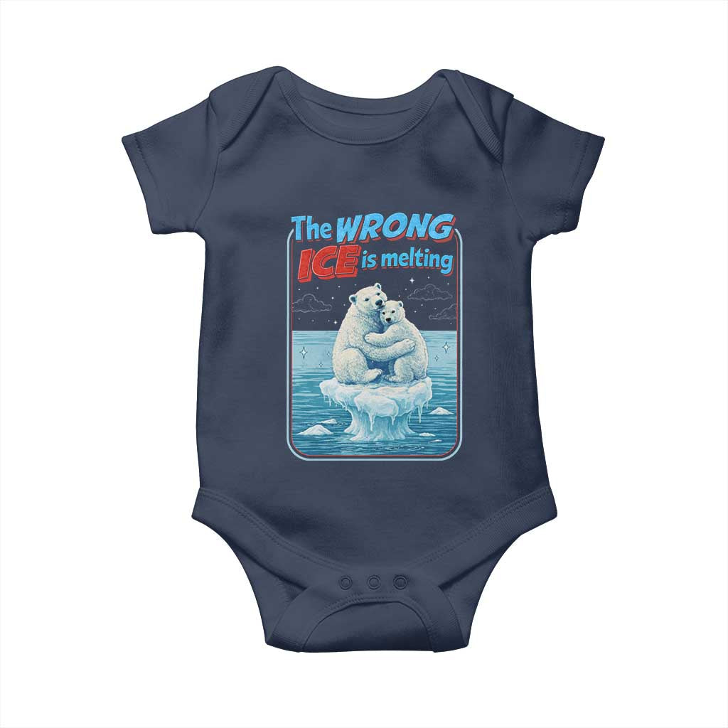 Fck Ice Baby Onesie The Wrong Ice Is Melting Polar Bear Social Justice