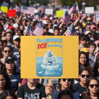 Fck Ice Protest Sign The Wrong Ice Is Melting Polar Bear Social Justice