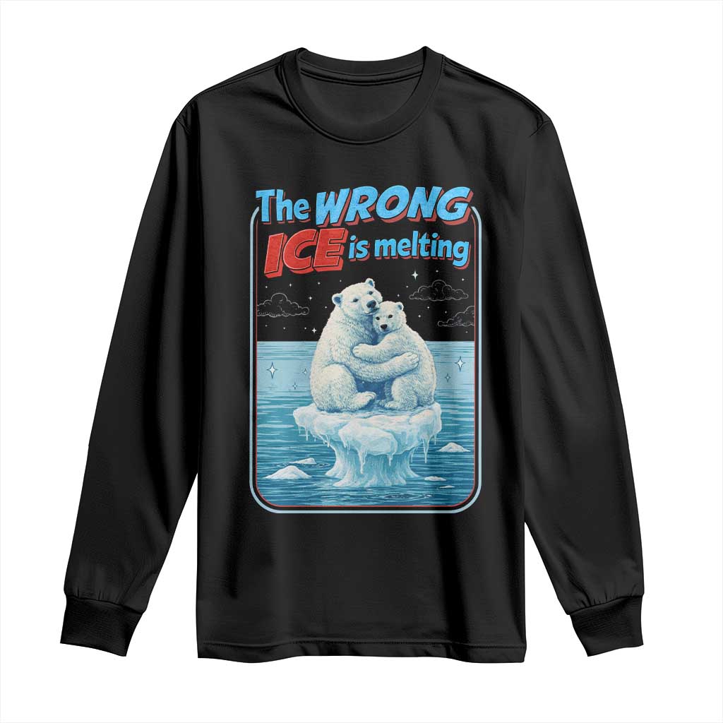 Fck Ice Long Sleeve Shirt The Wrong Ice Is Melting Polar Bear Social Justice