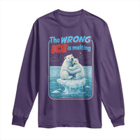 Fck Ice Long Sleeve Shirt The Wrong Ice Is Melting Polar Bear Social Justice