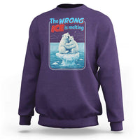 Fck Ice Sweatshirt The Wrong Ice Is Melting Polar Bear Social Justice