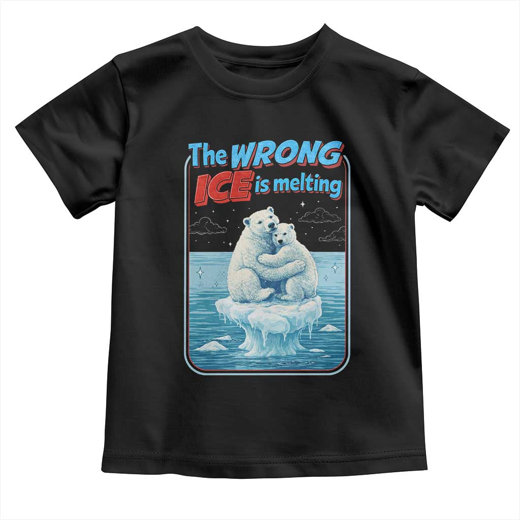 Fck Ice Toddler T Shirt The Wrong Ice Is Melting Polar Bear Social Justice