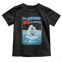 Fck Ice Toddler T Shirt The Wrong Ice Is Melting Polar Bear Social Justice