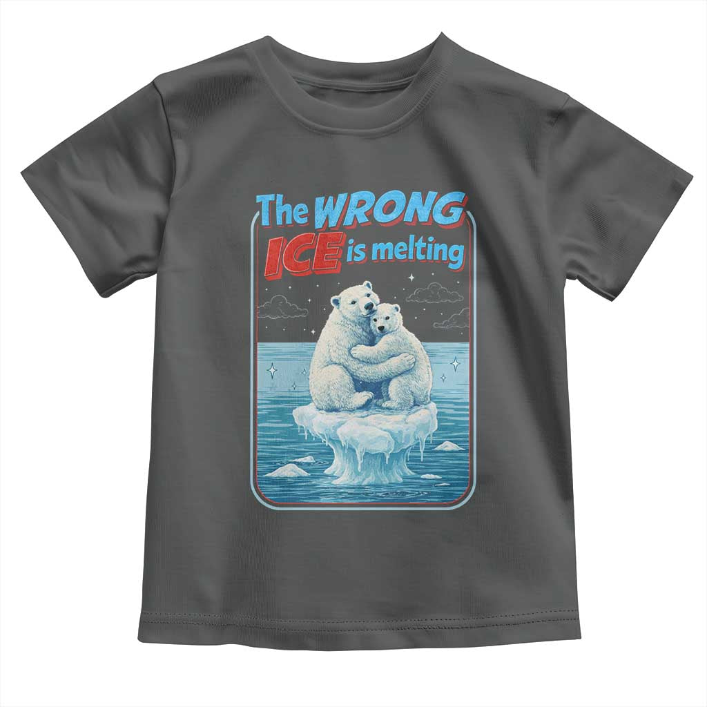 Fck Ice Toddler T Shirt The Wrong Ice Is Melting Polar Bear Social Justice