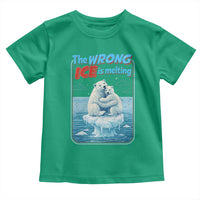 Fck Ice Toddler T Shirt The Wrong Ice Is Melting Polar Bear Social Justice