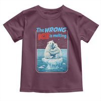 Fck Ice Toddler T Shirt The Wrong Ice Is Melting Polar Bear Social Justice
