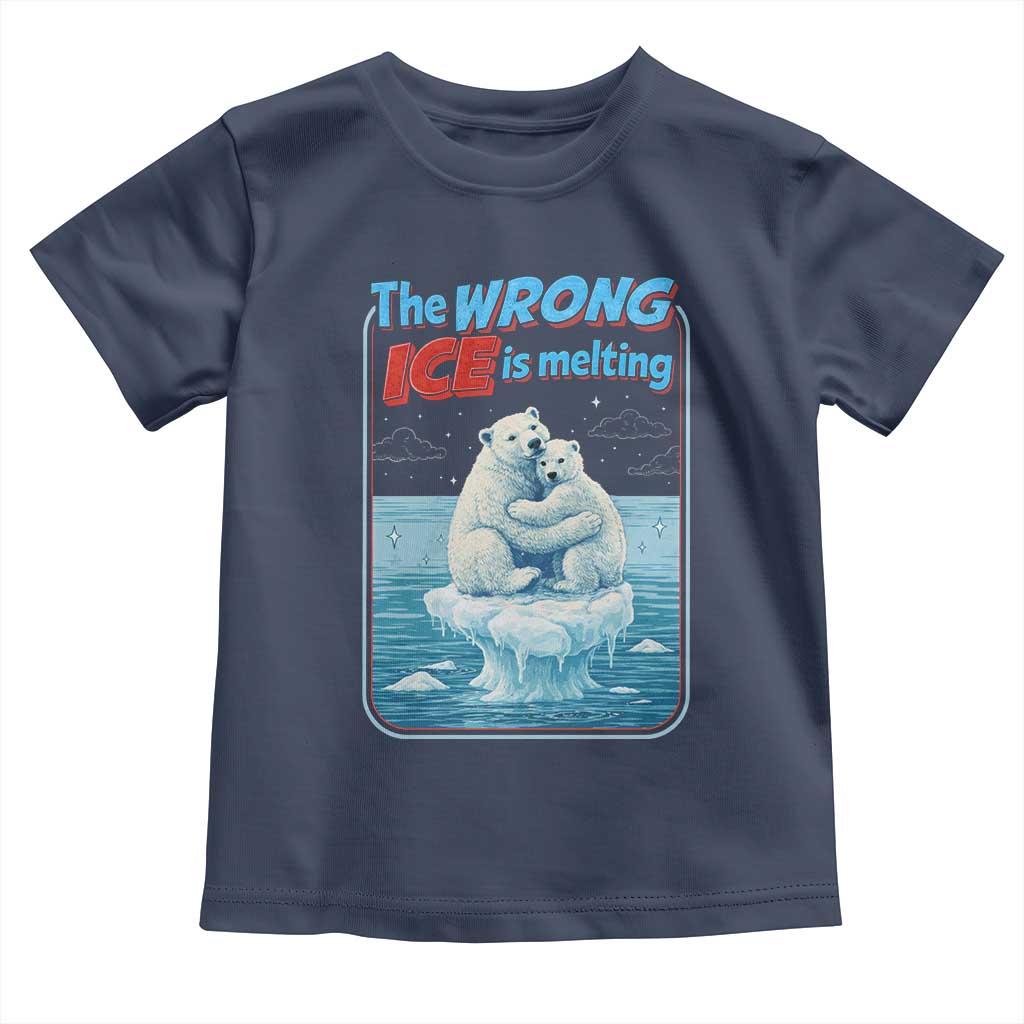 Fck Ice Toddler T Shirt The Wrong Ice Is Melting Polar Bear Social Justice