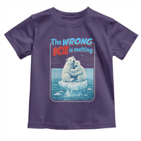 Fck Ice Toddler T Shirt The Wrong Ice Is Melting Polar Bear Social Justice