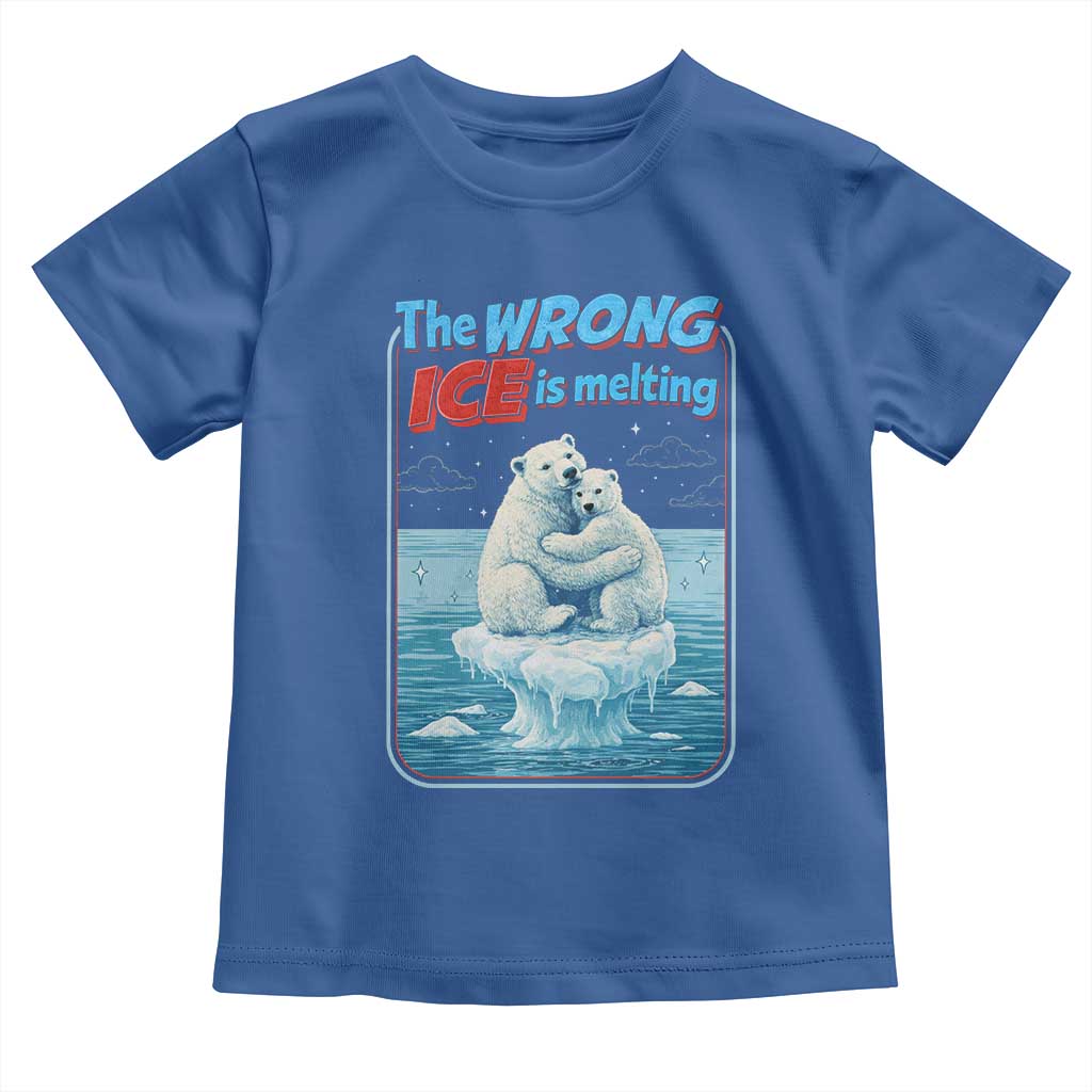 Fck Ice Toddler T Shirt The Wrong Ice Is Melting Polar Bear Social Justice