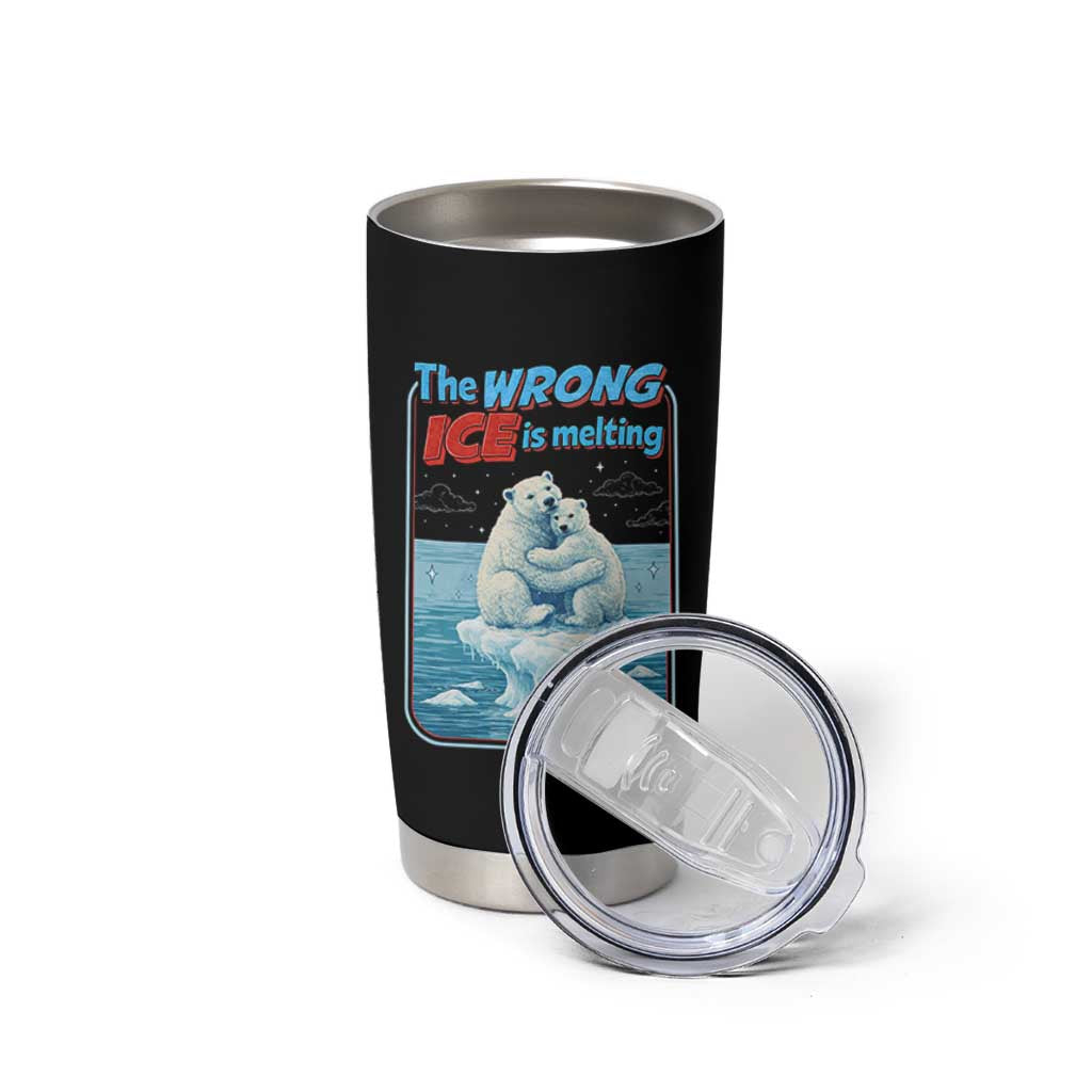 Fck Ice Tumbler Cup The Wrong Ice Is Melting Polar Bear Social Justice