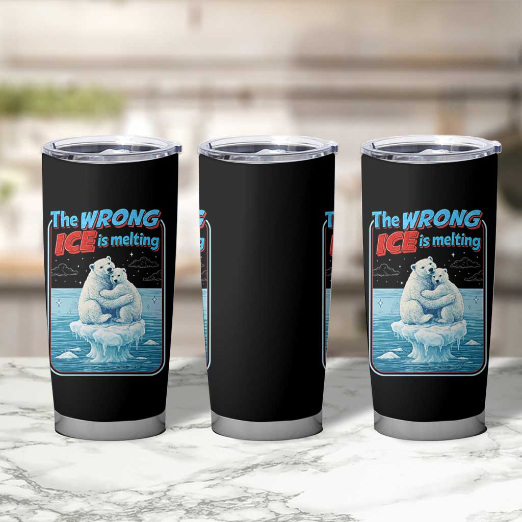 Fck Ice Tumbler Cup The Wrong Ice Is Melting Polar Bear Social Justice