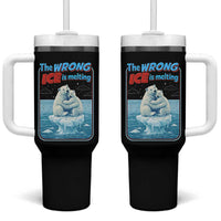 Fck Ice Tumbler With Handle The Wrong Ice Is Melting Polar Bear Social Justice