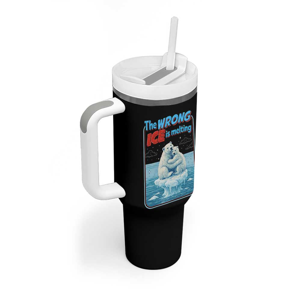 Fck Ice Tumbler With Handle The Wrong Ice Is Melting Polar Bear Social Justice