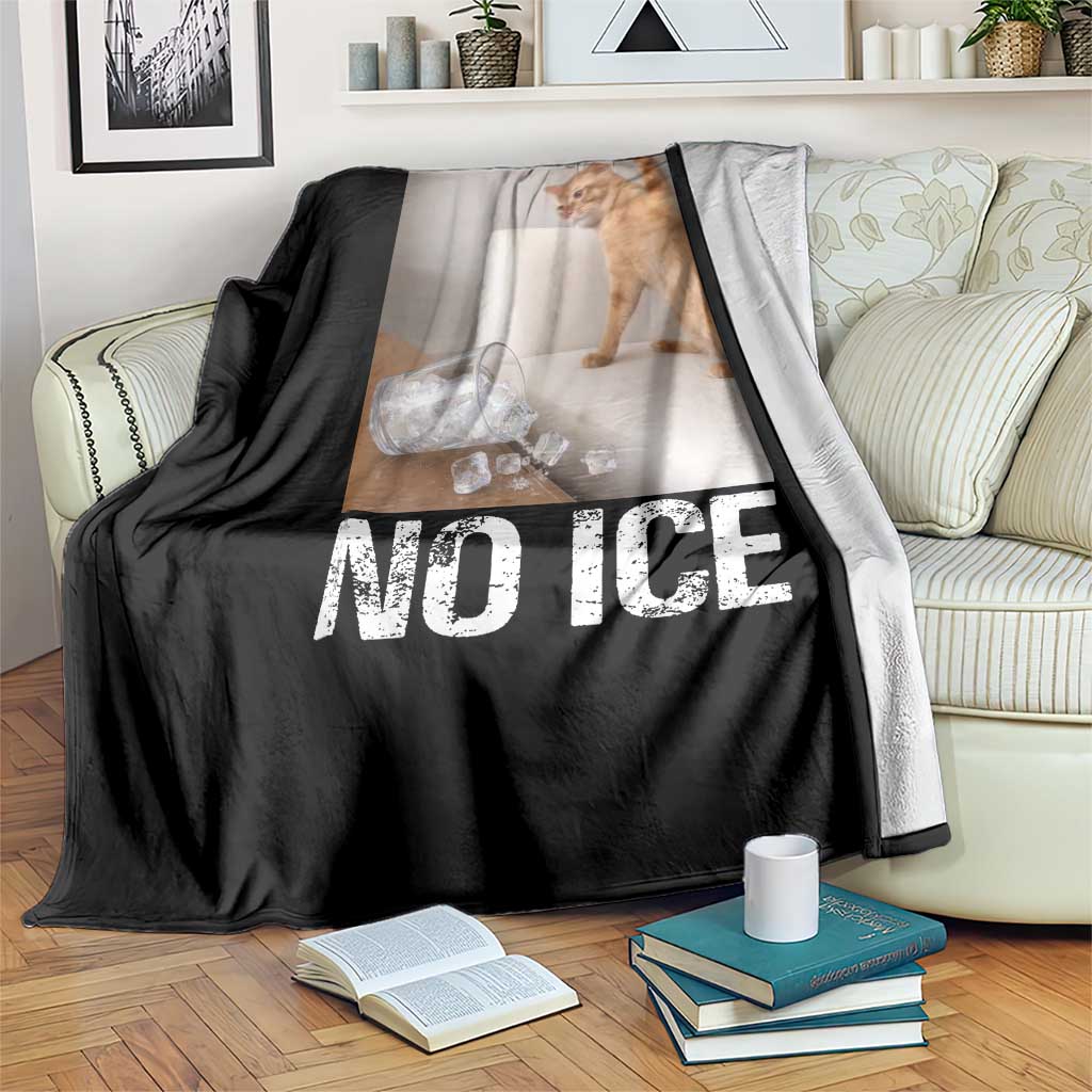 Funny Cat Meme No Ice Throw Blanket Subtle FDT Political Satire Satirical Humor
