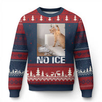 Funny Cat Meme No Ice Ugly Christmas Sweater Subtle FDT Political Satire Satirical Humor