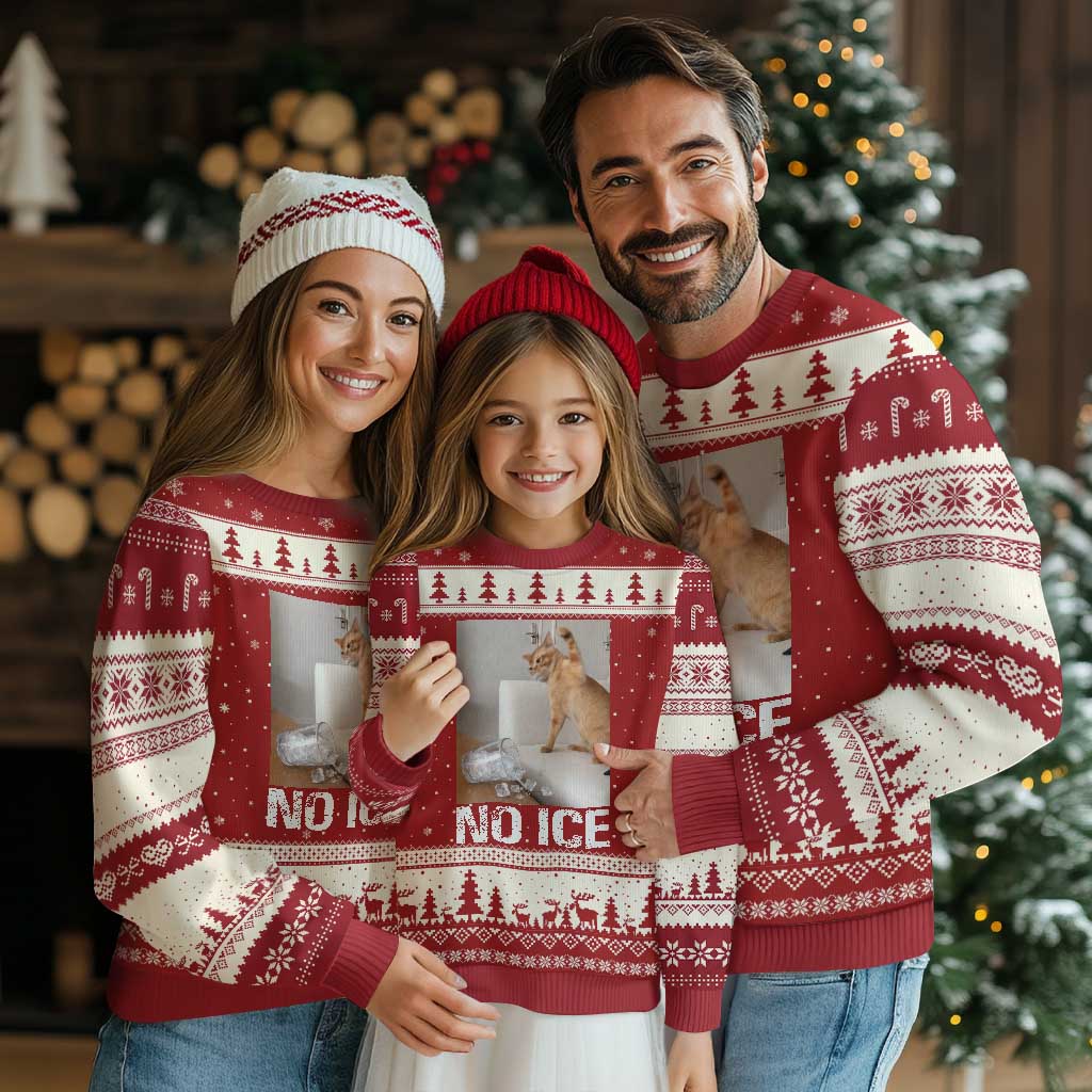 Funny Cat Meme No Ice Ugly Christmas Sweater Subtle FDT Political Satire Satirical Humor