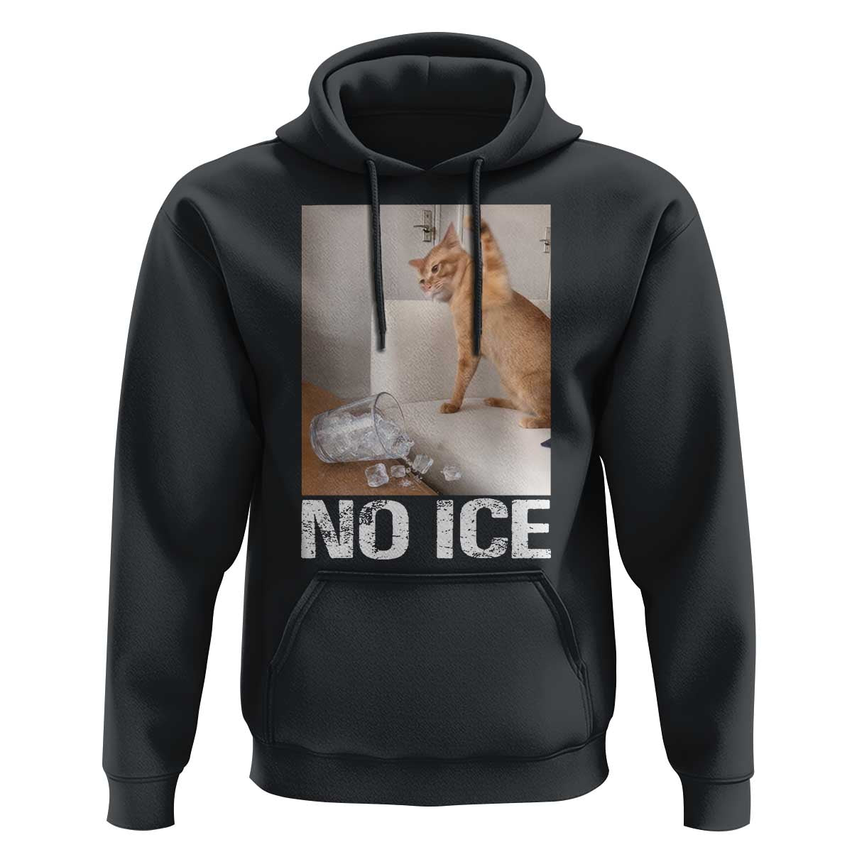Funny Cat Meme No Ice Hoodie Subtle FDT Political Satire Satirical Humor