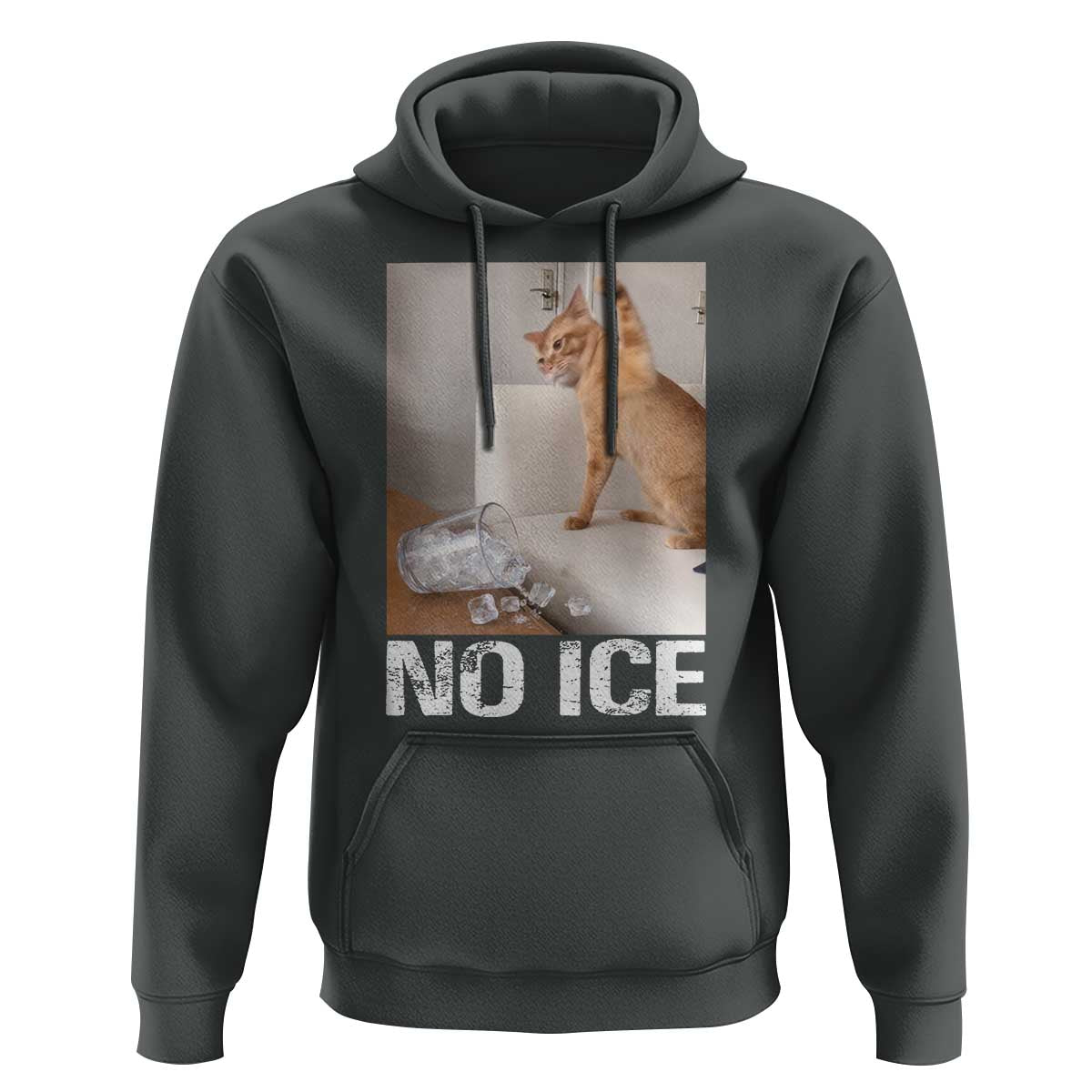 Funny Cat Meme No Ice Hoodie Subtle FDT Political Satire Satirical Humor