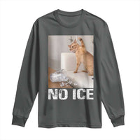 Funny Cat Meme No Ice Long Sleeve Shirt Subtle FDT Political Satire Satirical Humor
