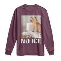 Funny Cat Meme No Ice Long Sleeve Shirt Subtle FDT Political Satire Satirical Humor