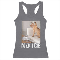 Funny Cat Meme No Ice Racerback Tank Top Subtle FDT Political Satire Satirical Humor