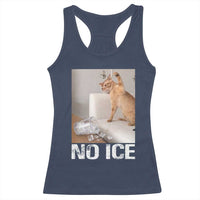 Funny Cat Meme No Ice Racerback Tank Top Subtle FDT Political Satire Satirical Humor