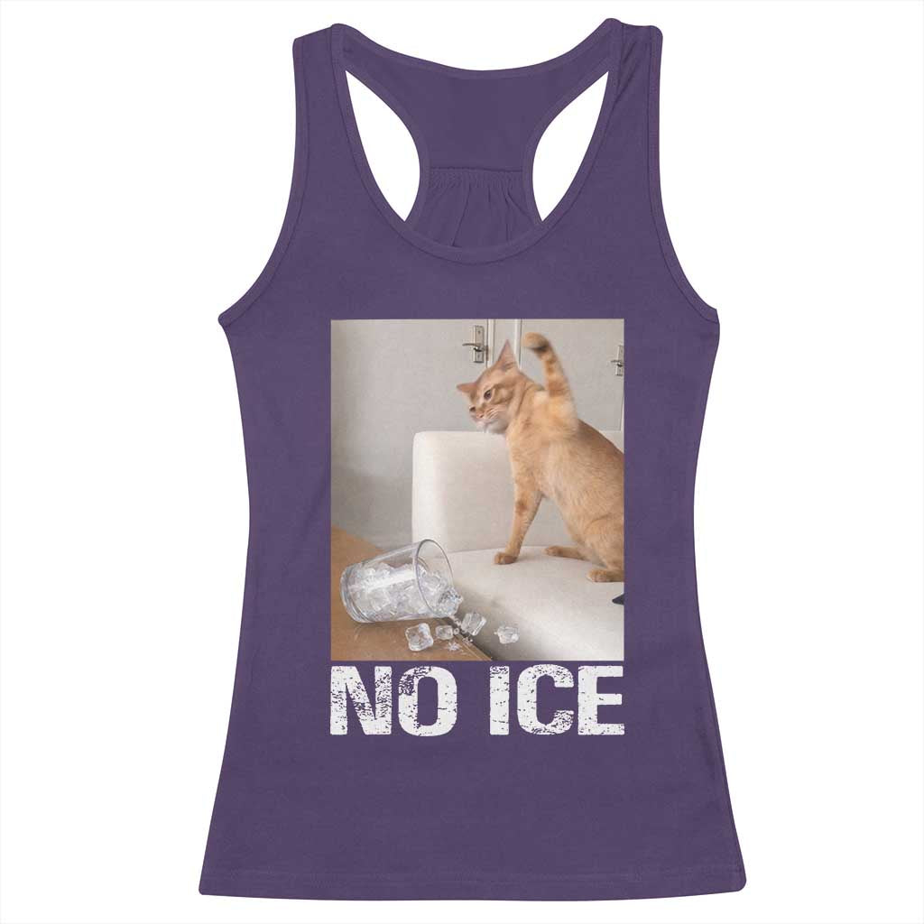 Funny Cat Meme No Ice Racerback Tank Top Subtle FDT Political Satire Satirical Humor
