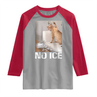 Funny Cat Meme No Ice Raglan Shirt Subtle FDT Political Satire Satirical Humor