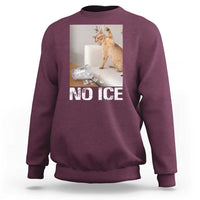 Funny Cat Meme No Ice Sweatshirt Subtle FDT Political Satire Satirical Humor
