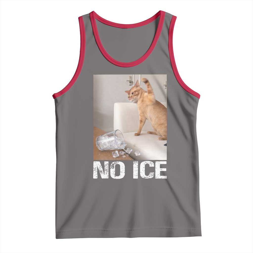 Funny Cat Meme No Ice Tank Top Subtle FDT Political Satire Satirical Humor