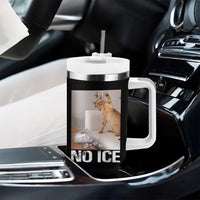 Funny Cat Meme No Ice Tumbler With Handle Subtle FDT Political Satire Satirical Humor