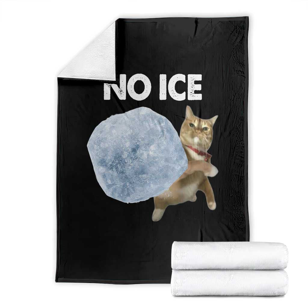 No Ice Throw Blanket Funny Cat Meme Subtle FDT Political Satire
