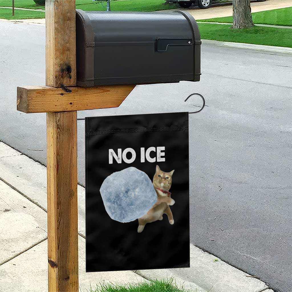 No Ice Garden Flag Funny Cat Meme Subtle FDT Political Satire