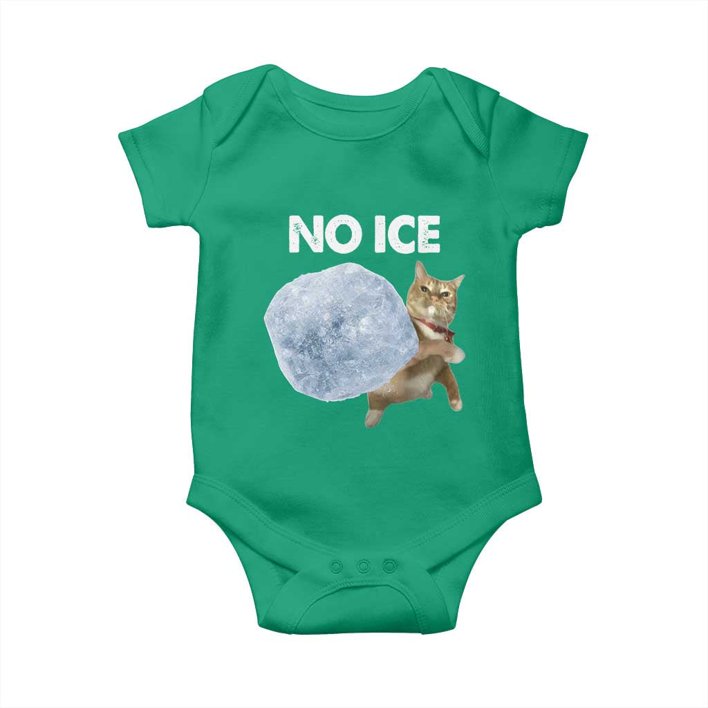 No Ice Baby Onesie Funny Cat Meme Subtle FDT Political Satire