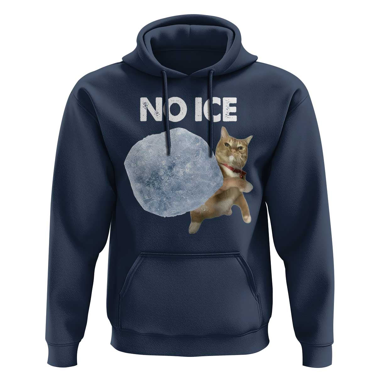 No Ice Hoodie Funny Cat Meme Subtle FDT Political Satire