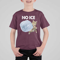 No Ice T Shirt For Kid Funny Cat Meme Subtle FDT Political Satire
