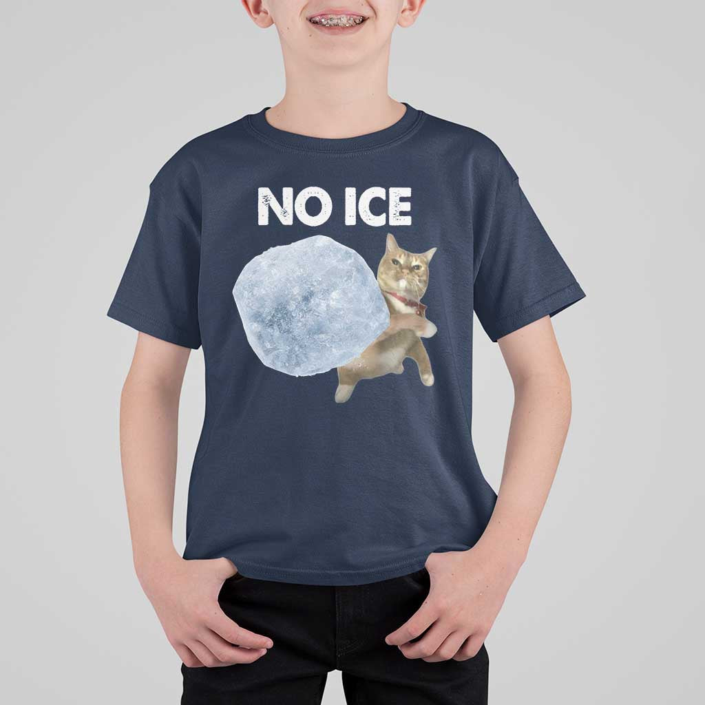 No Ice T Shirt For Kid Funny Cat Meme Subtle FDT Political Satire