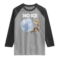 No Ice Raglan Shirt Funny Cat Meme Subtle FDT Political Satire