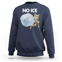 No Ice Sweatshirt Funny Cat Meme Subtle FDT Political Satire