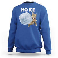 No Ice Sweatshirt Funny Cat Meme Subtle FDT Political Satire