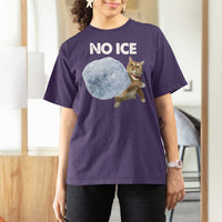 No Ice T Shirt For Women Funny Cat Meme Subtle FDT Political Satire