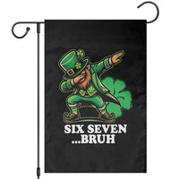 St Patricks Day Six Seven Bruh Garden Flag Leprechaun 67 Meme Irish Ireland Lucky Shamrocks