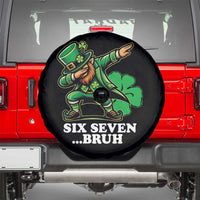 St Patricks Day Six Seven Bruh Spare Tire Cover Leprechaun 67 Meme Irish Ireland Lucky Shamrocks
