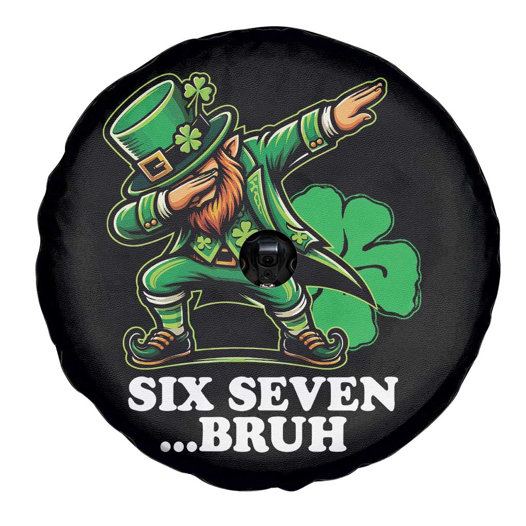 St Patricks Day Six Seven Bruh Spare Tire Cover Leprechaun 67 Meme Irish Ireland Lucky Shamrocks