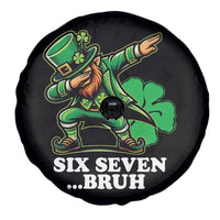 St Patricks Day Six Seven Bruh Spare Tire Cover Leprechaun 67 Meme Irish Ireland Lucky Shamrocks