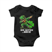St Patricks Day Six Seven Bruh Baby Onesie Leprechaun 67 Meme Irish Ireland Lucky Shamrocks