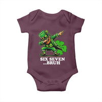 St Patricks Day Six Seven Bruh Baby Onesie Leprechaun 67 Meme Irish Ireland Lucky Shamrocks